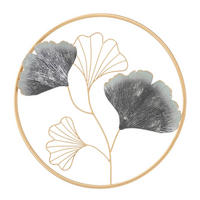 WANDDEKO  45.5/45.5/3.5 cm   - Goldfarben/Grau, Basics, Metall (45.5/45.5/3.5cm)