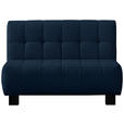 SCHLAFSOFA  in Dunkelblau  - Schwarz/Dunkelblau, Design, Textil/Metall (125/92/102cm) - Novel