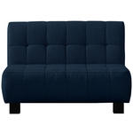 SCHLAFSOFA Dunkelblau  - Schwarz/Dunkelblau, Design, Textil/Metall (125/92/102cm) - Novel