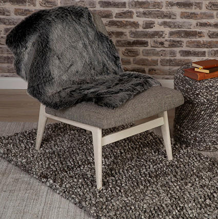 KUNSTFELL 55/85 cm Anthrazit - Anthrazit, Design, Textil (55/85cm) - Novel