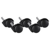 KOLEČKO PRO OTOČNÉ ŽIDLE - černá, Basics, plast (5cm) - MID.YOU
