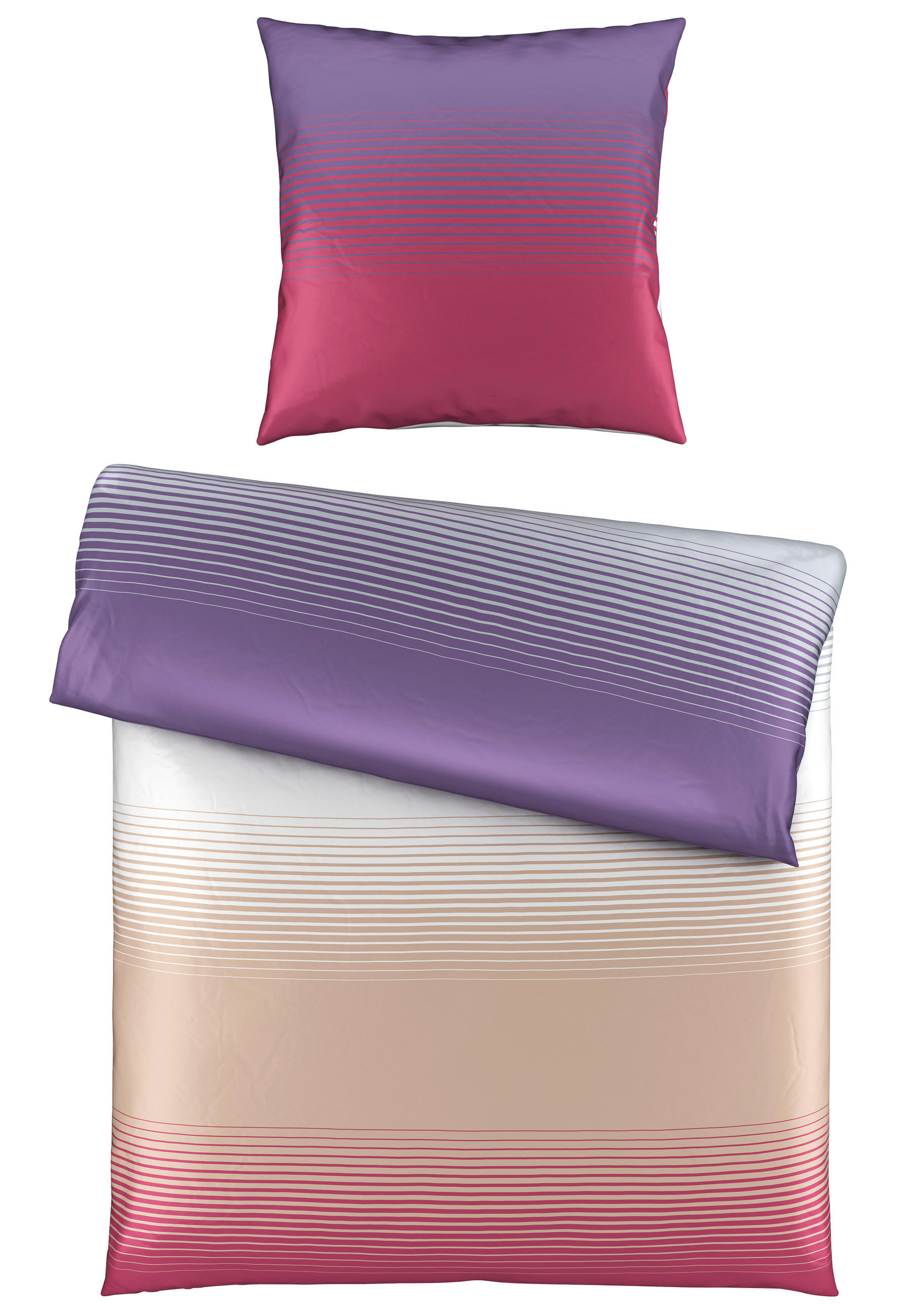 POVLEČENÍ satén růžová 135/200 cm - růžová, Basics, textil (135/200cm) - Novel