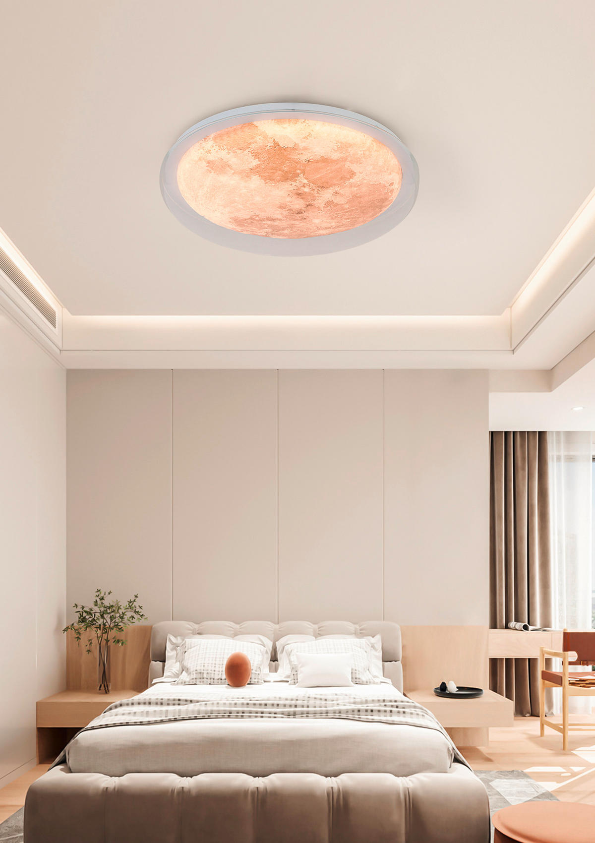 LED-DECKENLEUCHTE Derby 40/8 cm   - Transparent/Silberfarben, Trend, Kunststoff/Metall (40/8cm) - Novel