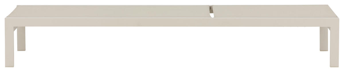 SONNENLIEGE 60/30/195 cm  - Beige, KONVENTIONELL, Metall (60/30/195cm) - Gardenson