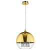 PENDELLEUCHTE 30/28/30 cm  - Goldfarben, Basics, Glas/Metall (30/28/30cm) - MAYTONI