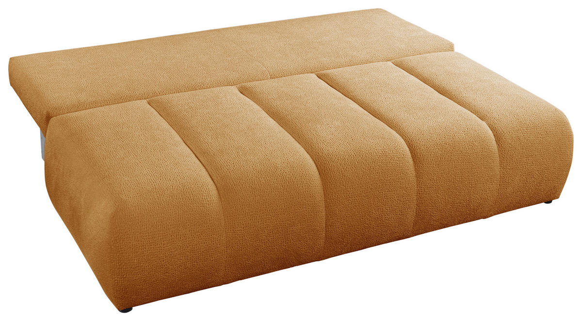SCHLAFSOFA  mit Bettkasten erhältlich, Bettfunktion erhältlich Struktur Goldfarben  - Goldfarben/Creme, Design, Holz/Textil (209/100/103cm) - MID.YOU