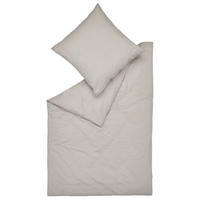 POSTEĽNÁ BIELIZEŇ, flanel, svetlosivá, 135/200 cm - svetlosivá, Basics, textil (135/200cm) - Esprit