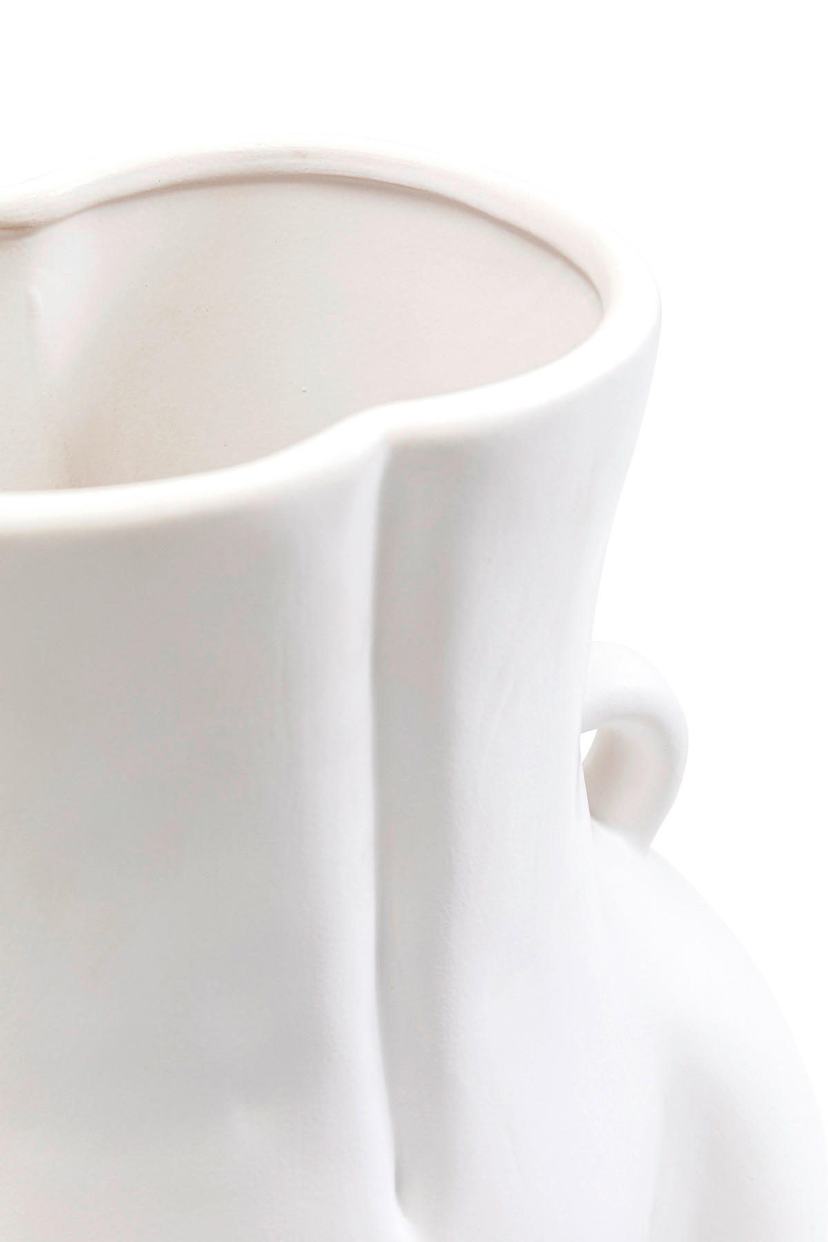 VASE 40 cm  - Weiß, Design, Keramik (27/40/16cm) - Kare-Design