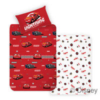 "CARS" Ágyneműhuzat-garnitúra  - piros, Basics, textil (140l)