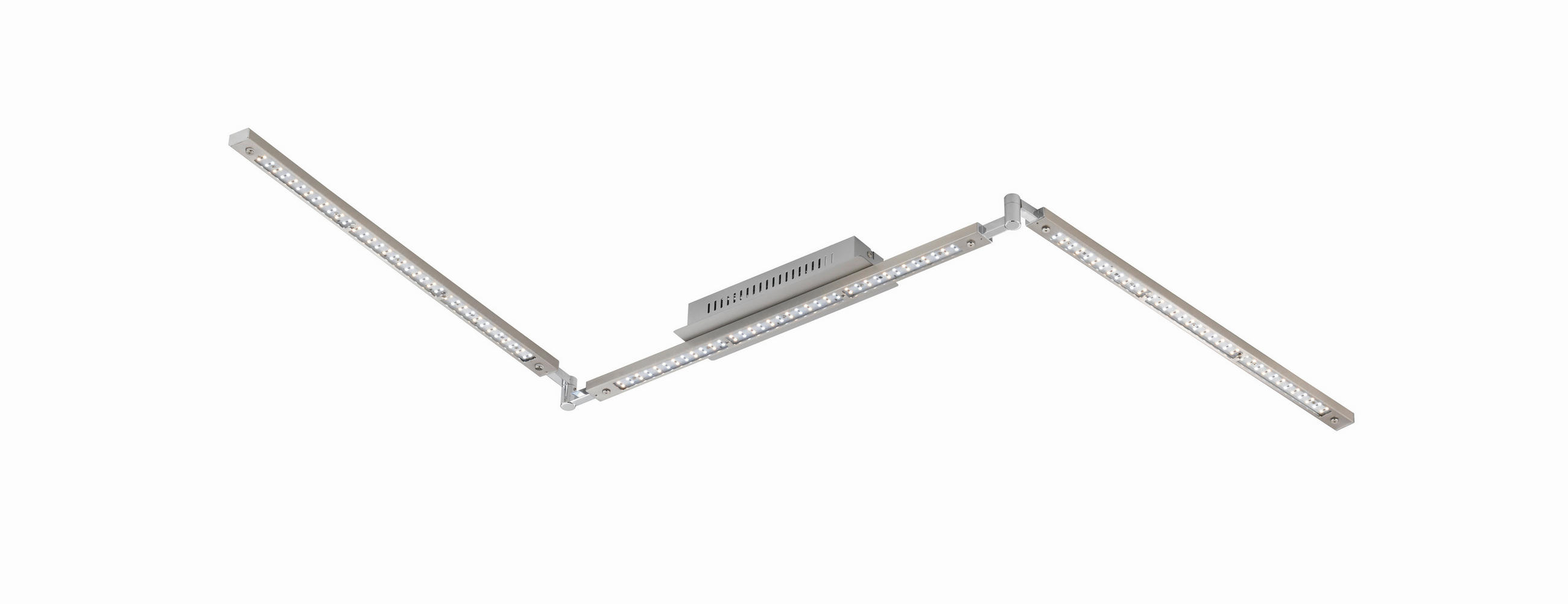 DECKENLEUCHTE TENSO MODULART  - Chromfarben/Nickelfarben, Design, Metall (9/196cm) - Fischer & Honsel