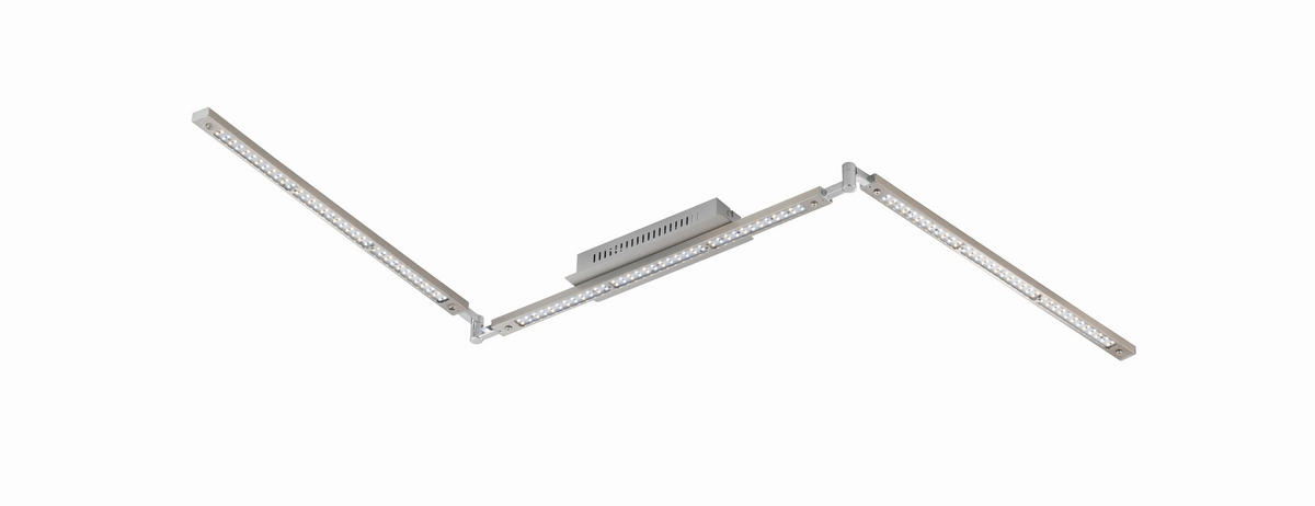 DECKENLEUCHTE TENSO MODULART  - Chromfarben/Nickelfarben, Design, Metall (9/196cm) - Fischer & Honsel