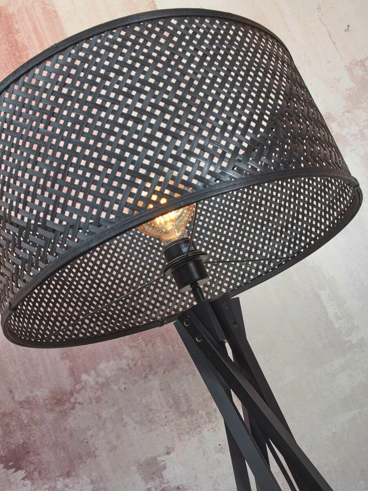 GOLVLAMPA GOOD&MOJO  53/53/146 cm    - svart, Trend (53/53/146cm) - Good & Mojo