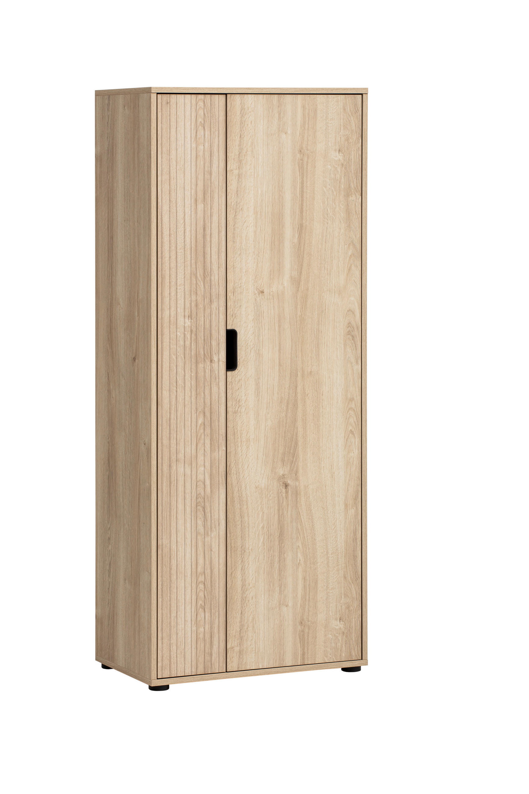 AKTENSCHRANK Schwarz, Eichefarben - Eichefarben/Schwarz, MODERN, Holzwerkstoff (65,1/163,6/41cm) - MID.YOU