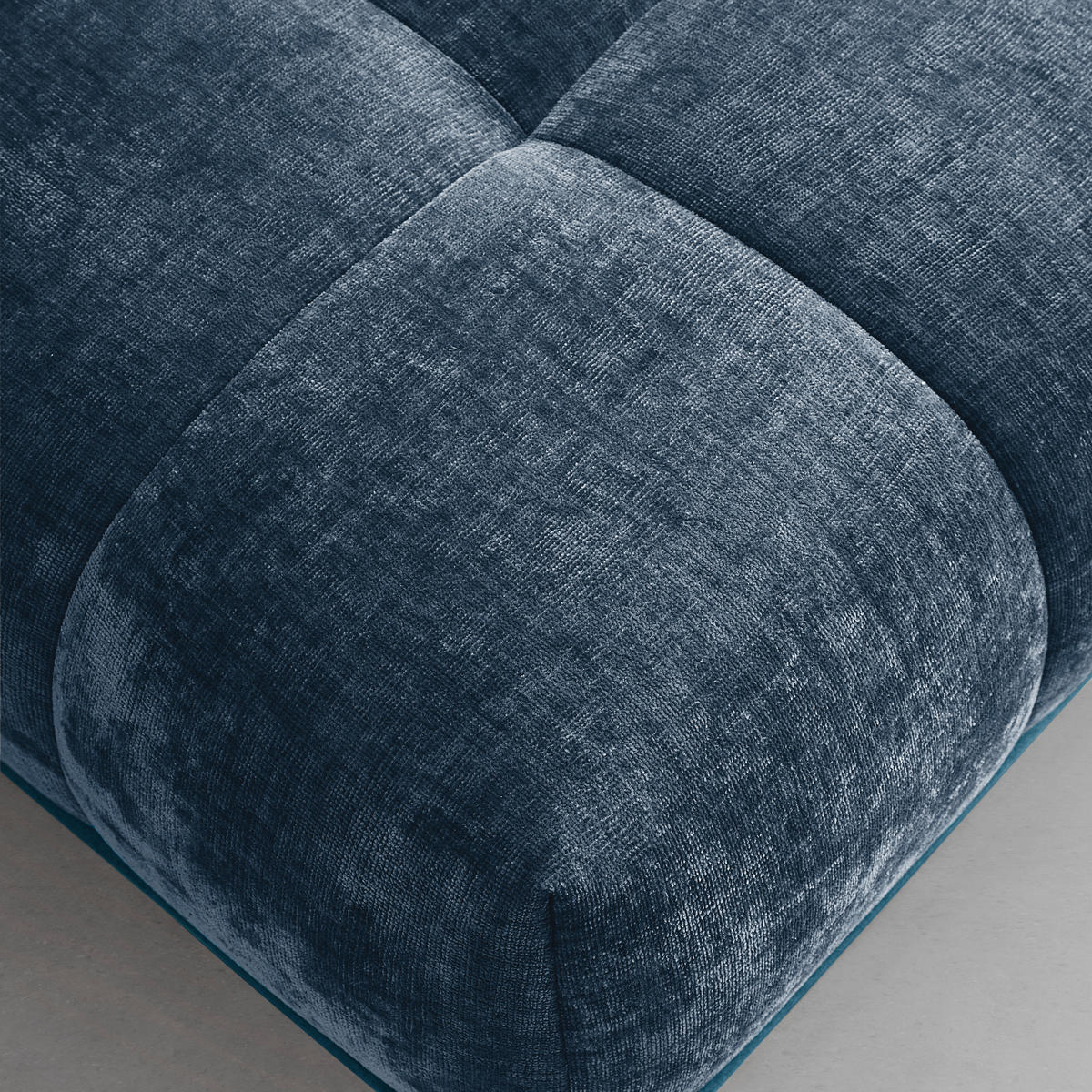 HÖRNSOFFA i kunglig blå  - kunglig blå/svart, Modern, metall/textil (262/184cm) - MID.YOU