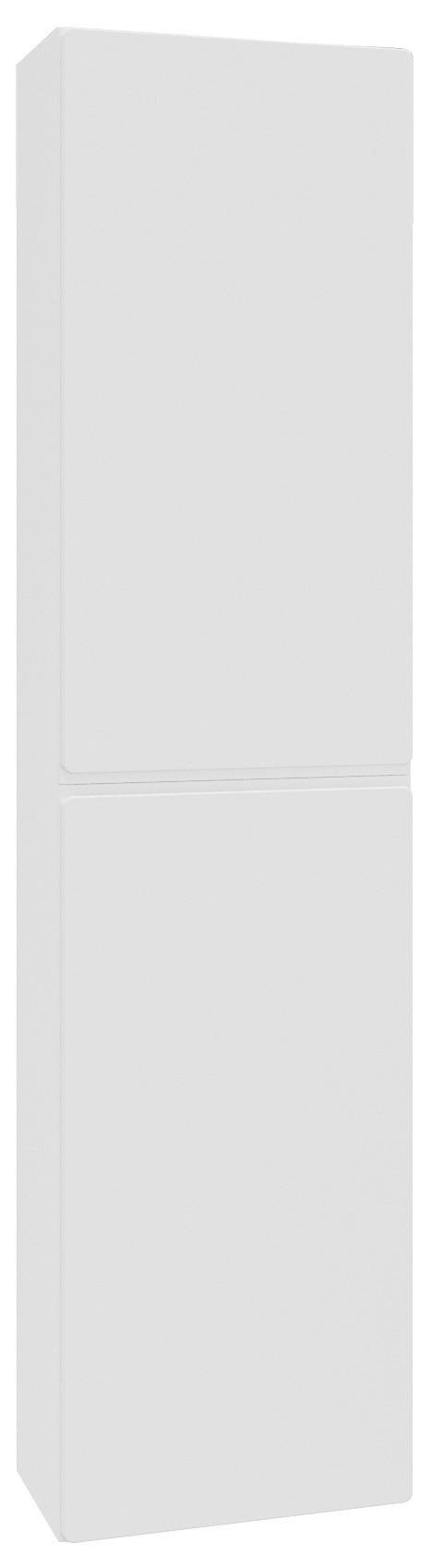 HOCHSCHRANK 35/150/33 cm - Weiß, MODERN, Glas/Holzwerkstoff (35/150/33cm) - Welnova