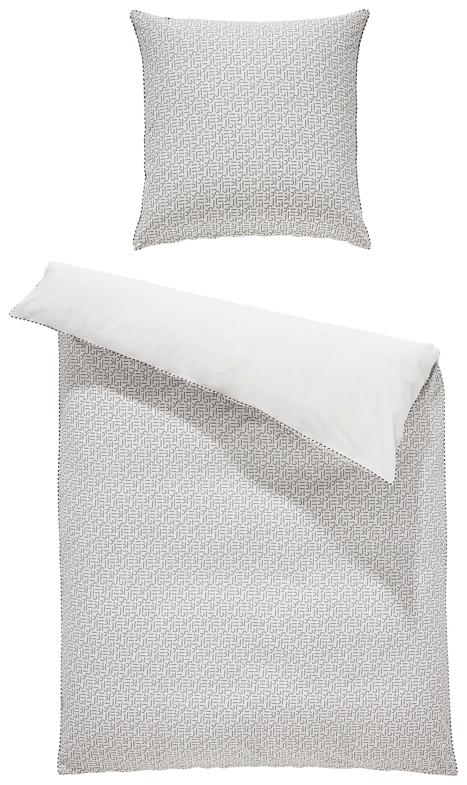 WENDEBETTWÄSCHE Scatter-B Renforcé - Hellgrau, Design, Textil (155/220cm) - Esprit