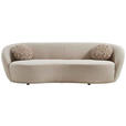 BIGSOFA in Flachgewebe Weiß, Beige  - Beige/Creme, Design, Kunststoff/Textil (245/81/120cm) - Ambia Home