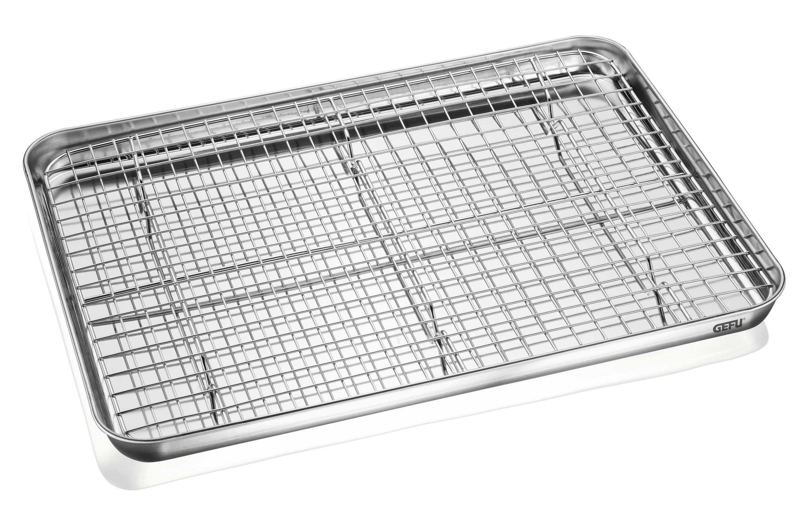 PEKAČ - boja nerđajućeg čelika, Osnovno, metal (40,5/30,5/2,5cm) - Gefu