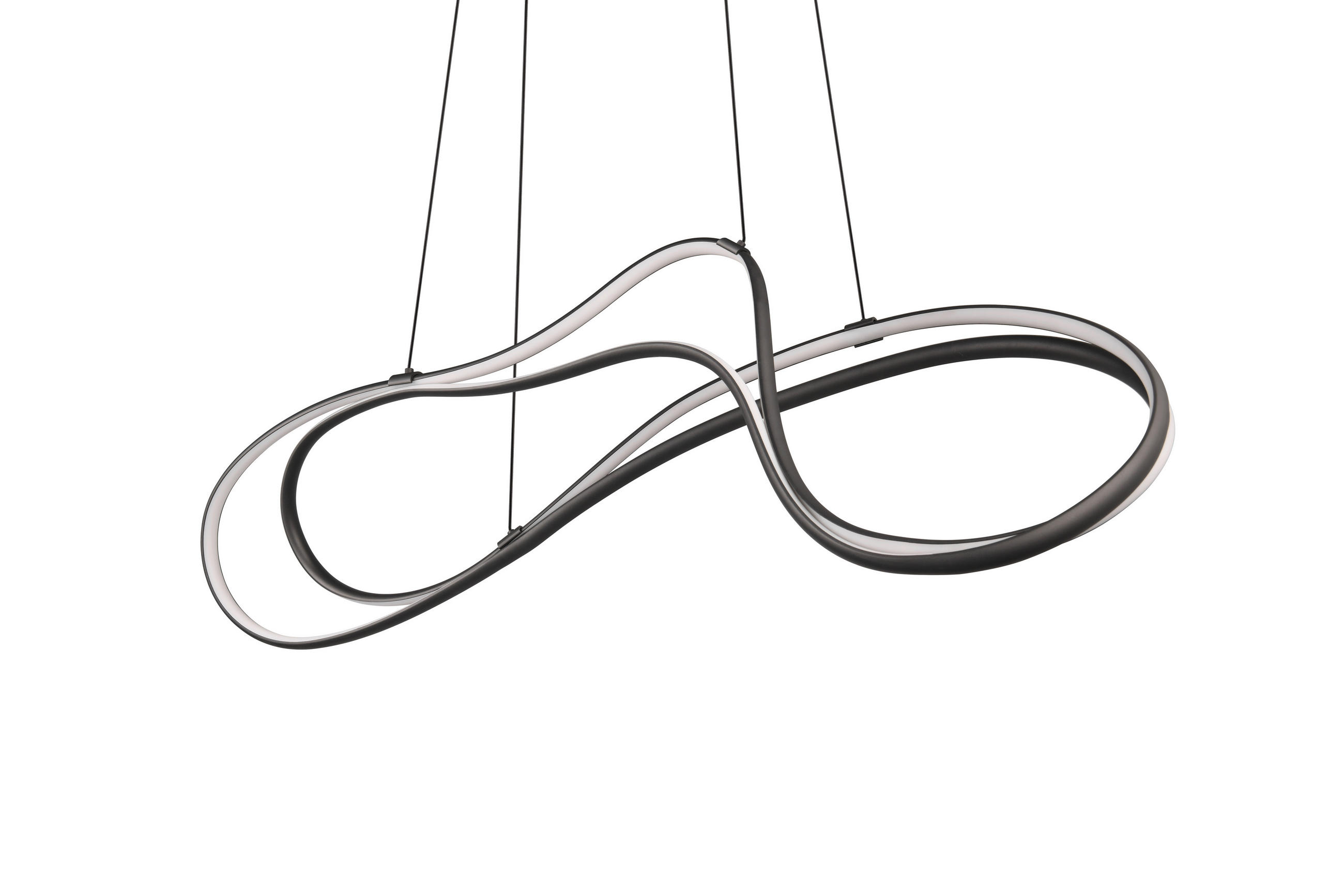 LED-HÄNGELEUCHTE Nala 113/24/150 cm   - Schwarz, Design, Metall (113/24/150cm) - Trio Leuchten