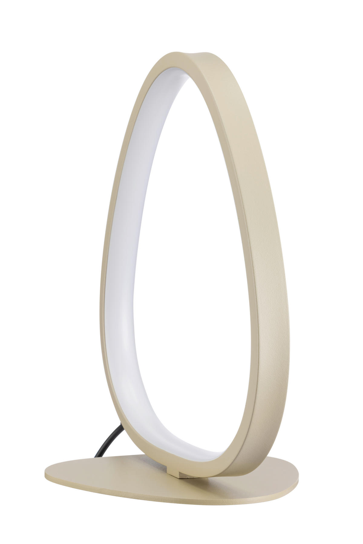 LED-TISCHLEUCHTE   - Sandfarben, Design, Kunststoff/Metall (22,6l) - Novel