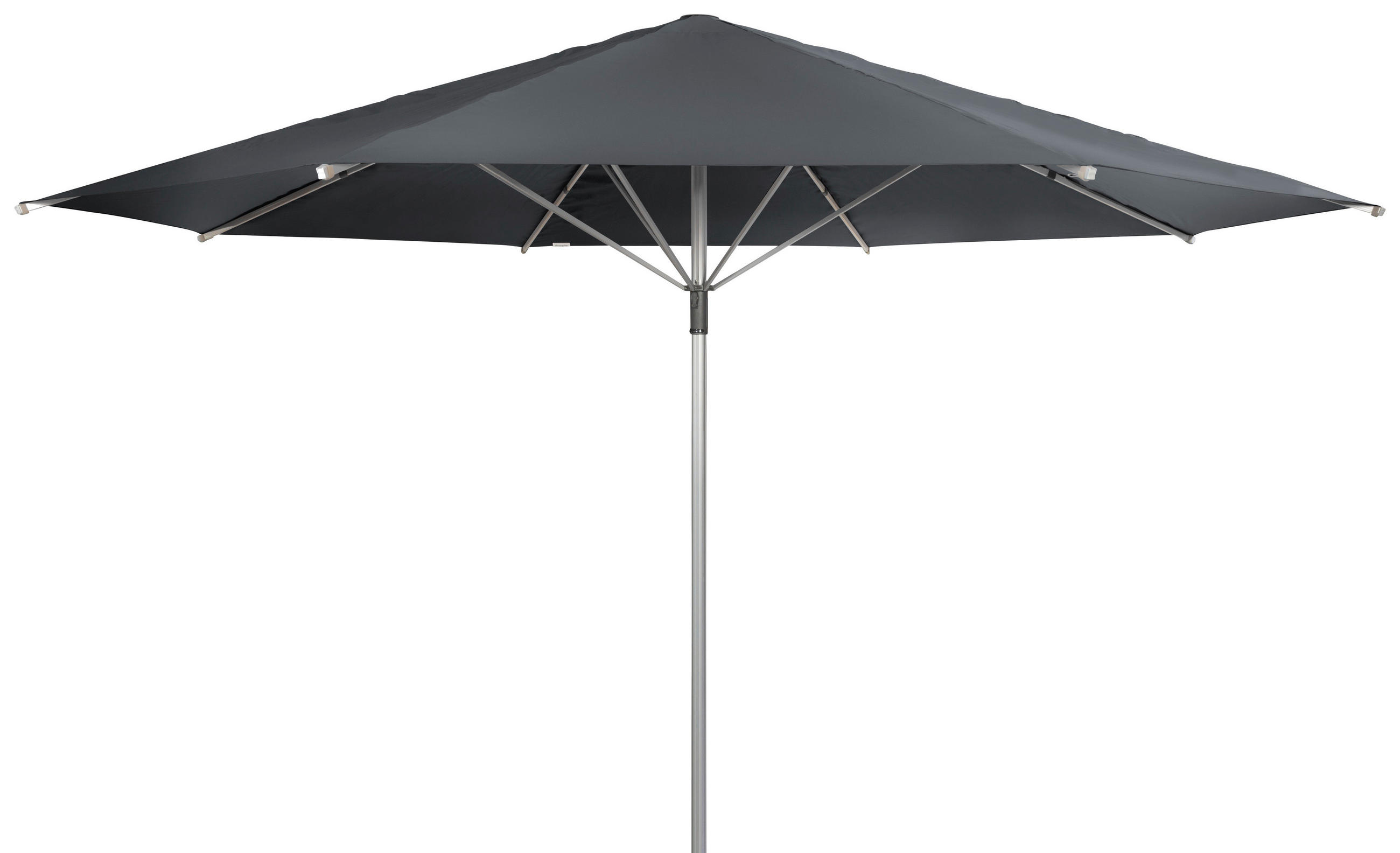 SONNENSCHIRM 500 cm Anthrazit  - Anthrazit/Alufarben, Basics, Textil/Metall (500/500cm) - Doppler