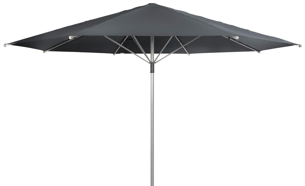 SONNENSCHIRM 500 cm Anthrazit  - Anthrazit/Alufarben, Basics, Textil/Metall (500/500cm) - Doppler