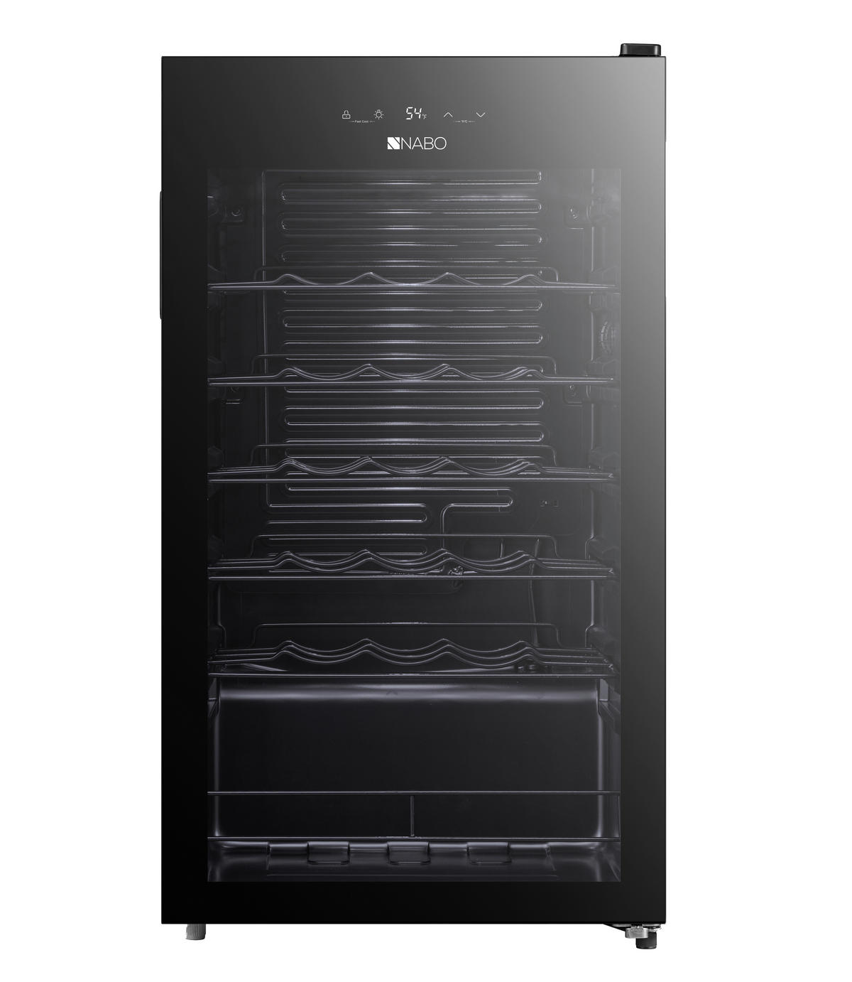 WEINKÜHLSCHRANK WS 9636  - Schwarz, Basics, Metall (47/84,5/44cm) - Nabo