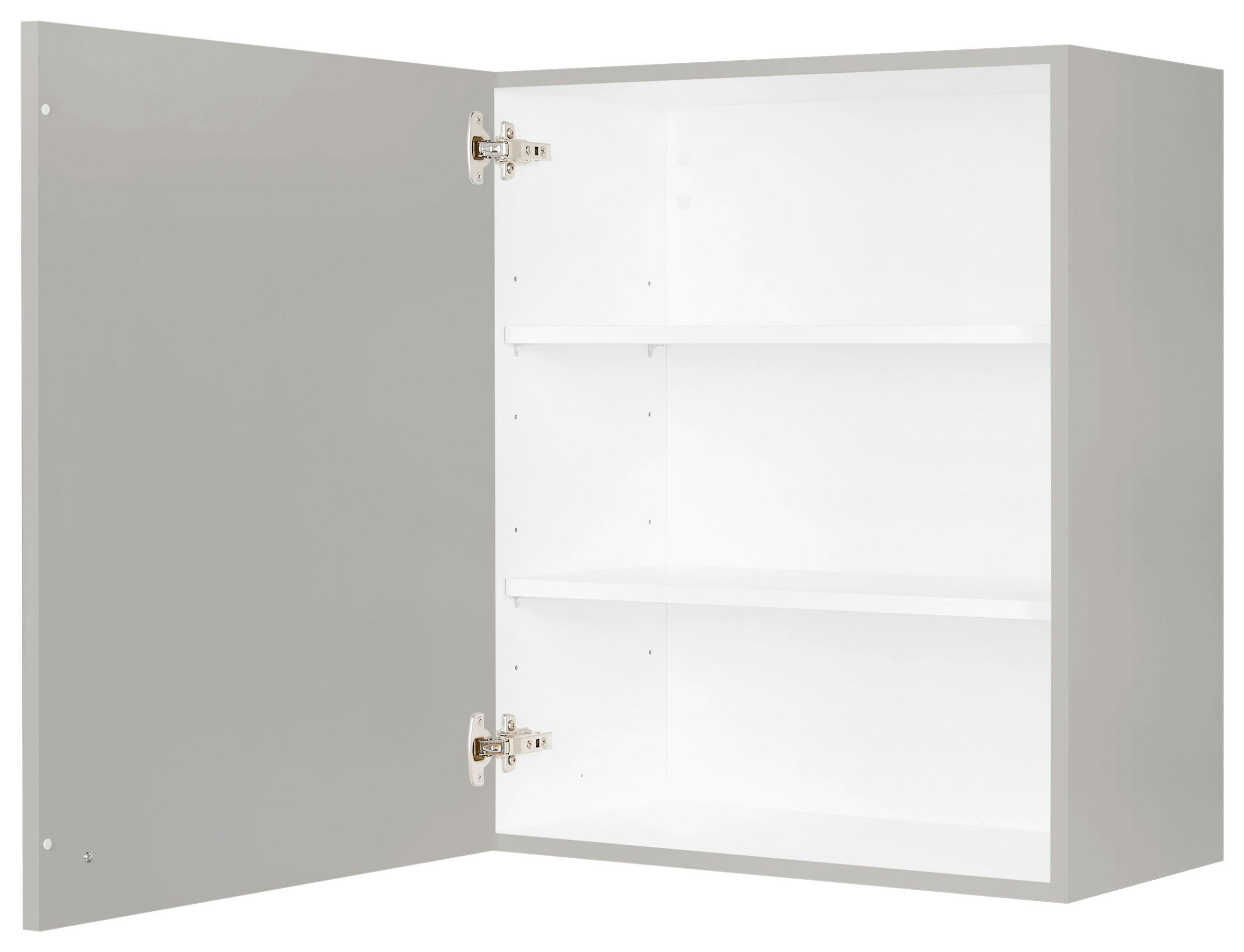 KÜCHENOBERSCHRANK 60/72/35 cm  in Grau  - Schwarz/Grau, MODERN, Holzwerkstoff/Metall (60/72/35cm) - Nobilia