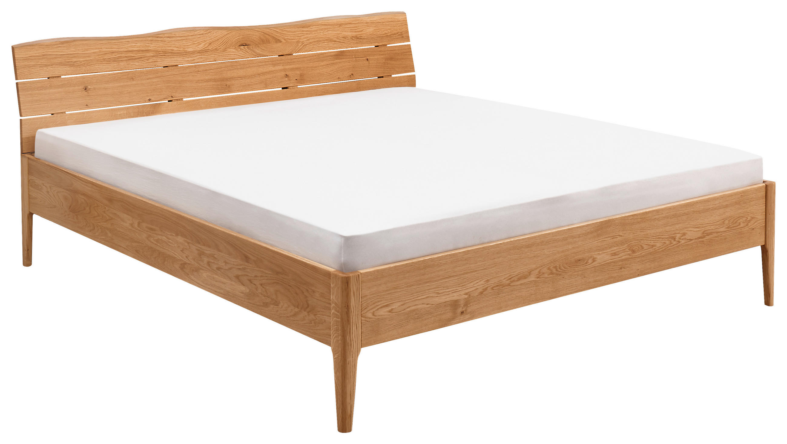 BETT 140/200 cm  in Wildeiche  - Wildeiche, KONVENTIONELL, Holz (140/200cm) - Linea Natura