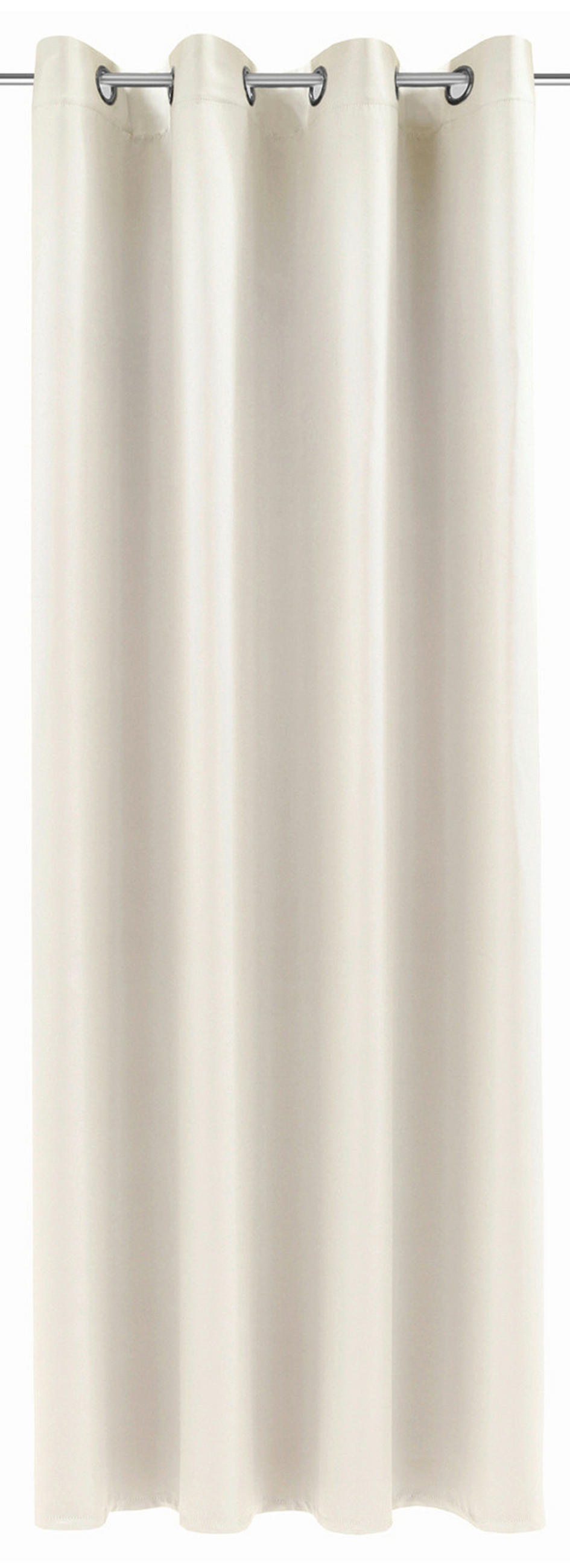 FERTIGVORHANG  black-out (lichtundurchlässig)  140/245 cm   - Weiß, Basics, Textil (140/245cm)