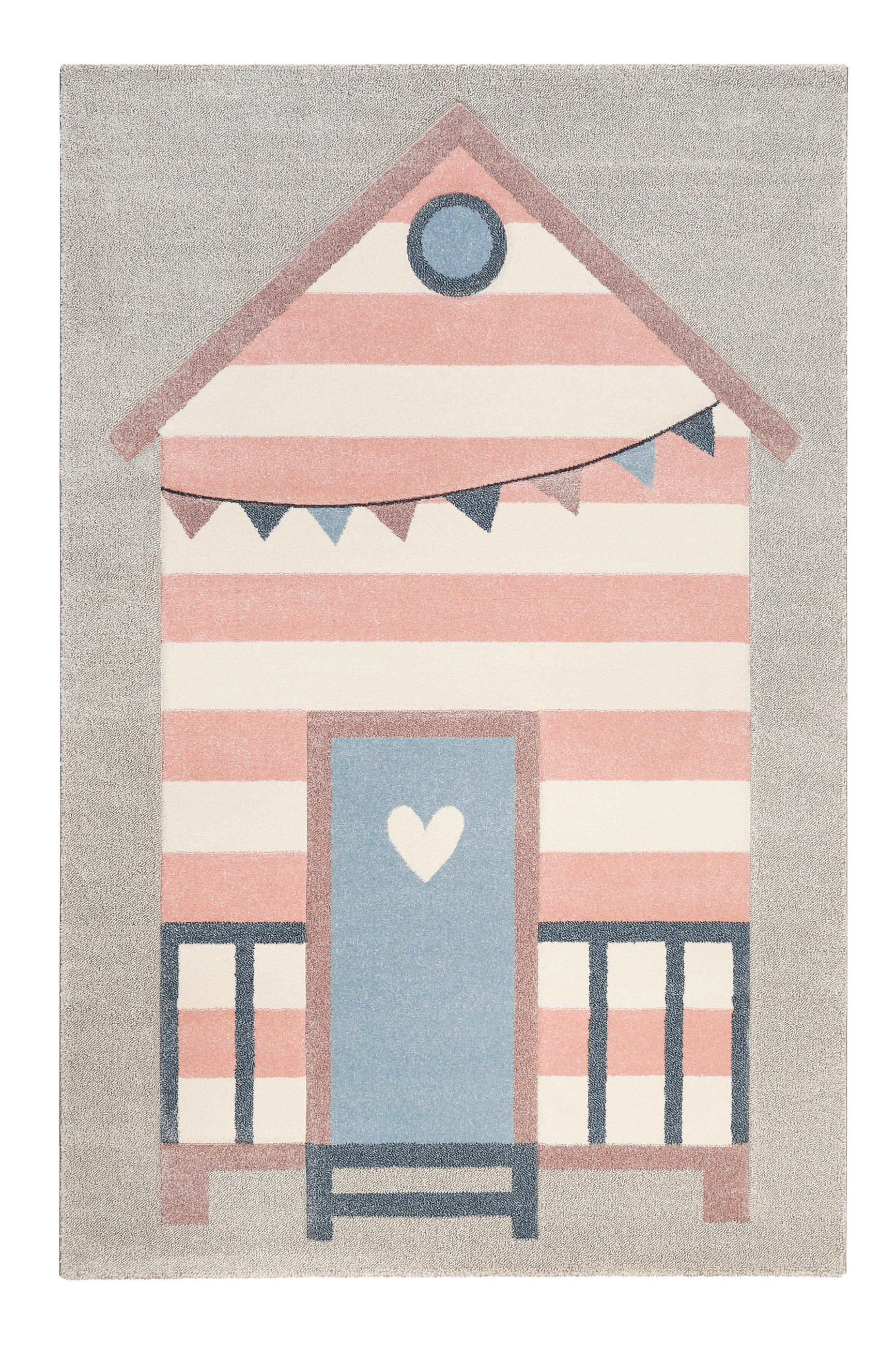 KINDERTEPPICH 80/150 cm Sea Castle  - Hellgrau/Rosa, Trend, Textil (80/150cm) - Sigikid