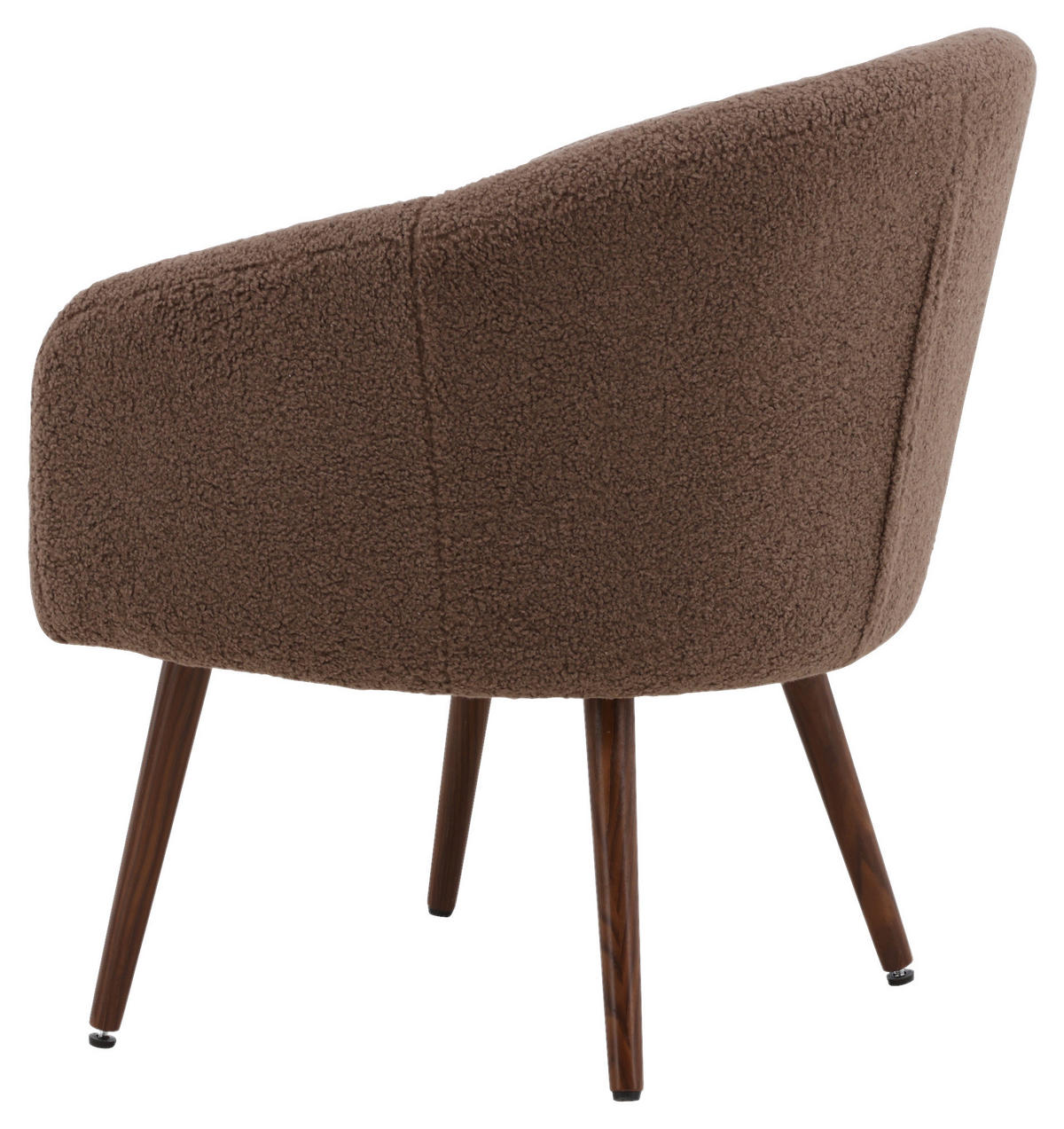 SESSEL in Teddystoff Braun  - Braun, Design, Textil/Metall (68/75/63cm) - Livetastic