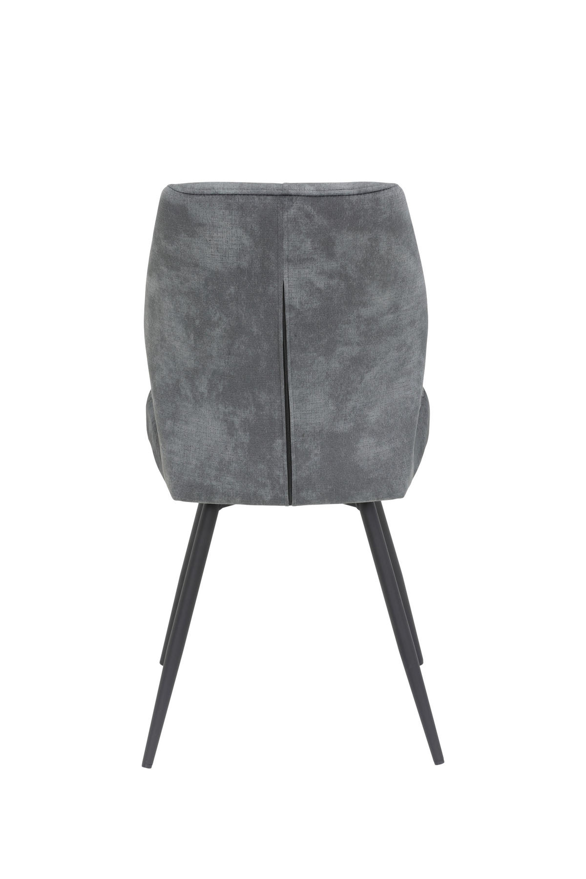 STUHL-SET 4 Stück Sitzfläche 360° drehbar Samt  - Anthrazit/Schwarz, MODERN, Textil/Metall (46/91/60cm) - MID.YOU