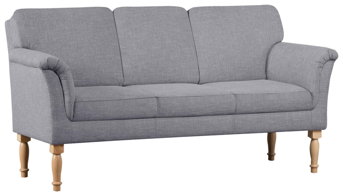 KÜCHENSOFA 186/96/80 cm  in  - Naturfarben/Grau, Romantik / Landhaus, Holz/Textil (186/96/80cm) - Sit & More