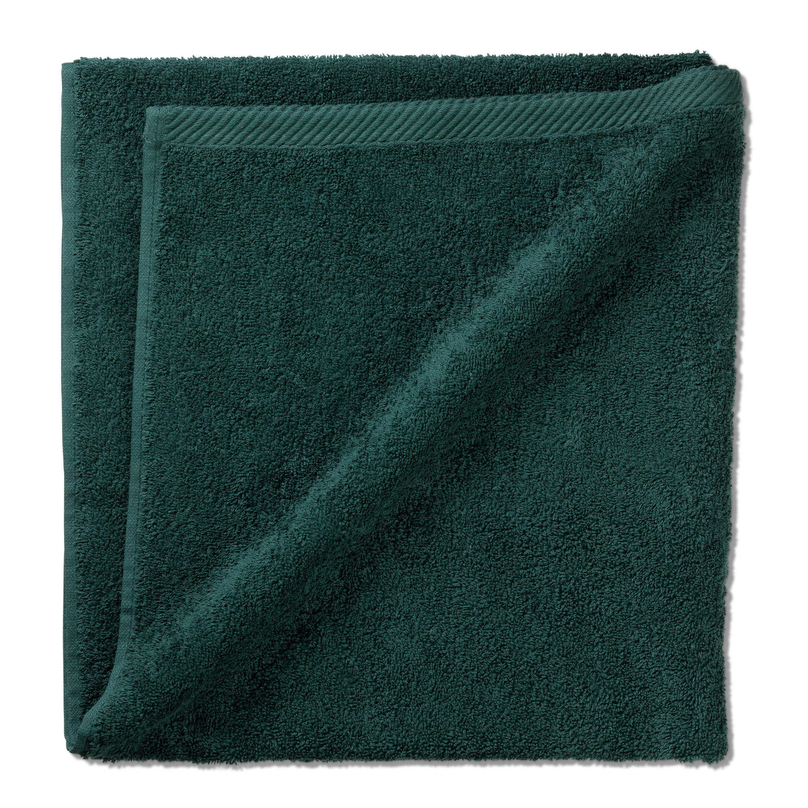 DUSCHTUCH 70/140 cm  - Dunkelgrün, Basics, Textil (70/140cm) - Kela