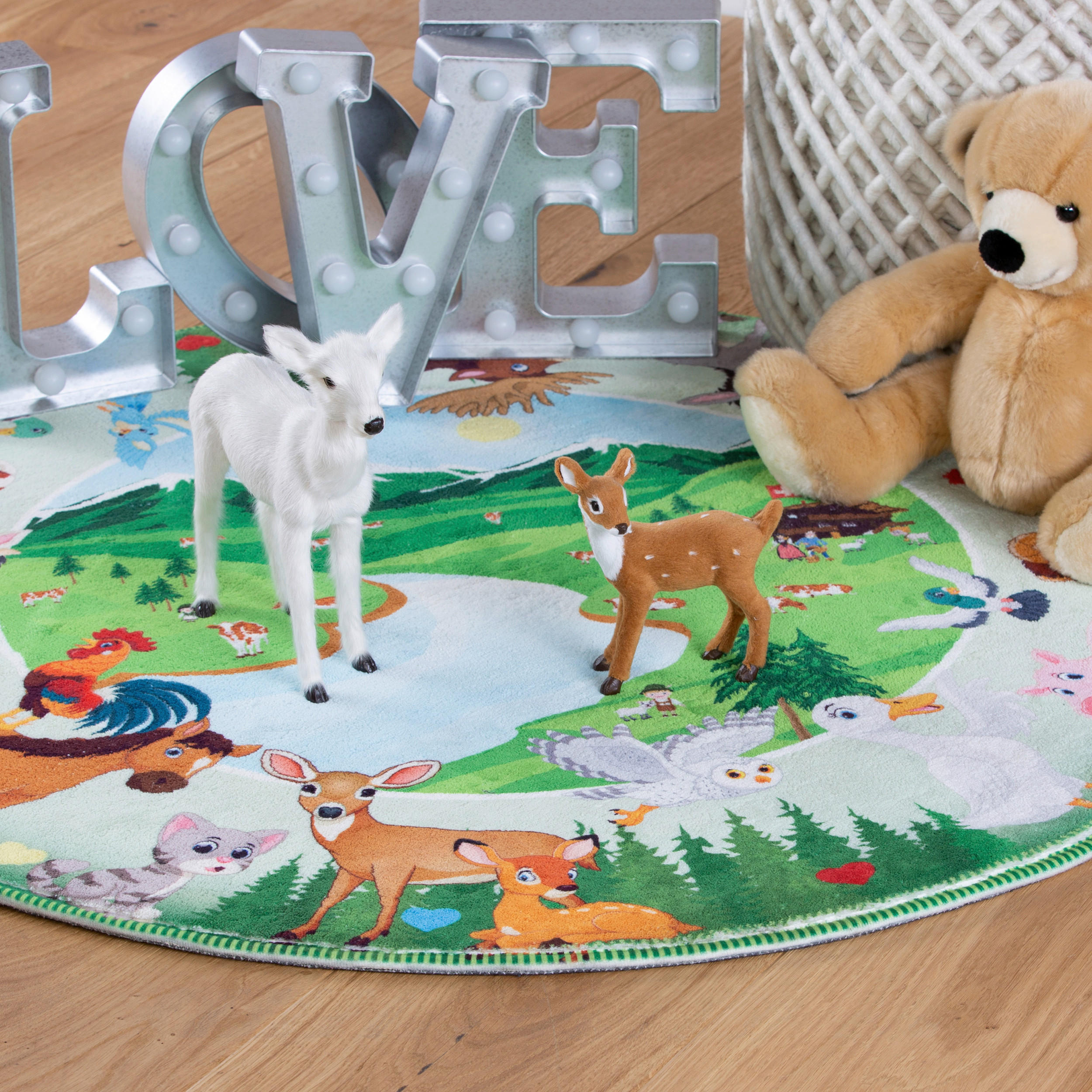 KINDERTEPPICH 80 cm  - Multicolor, Trend, Textil (80cm) - Obsession