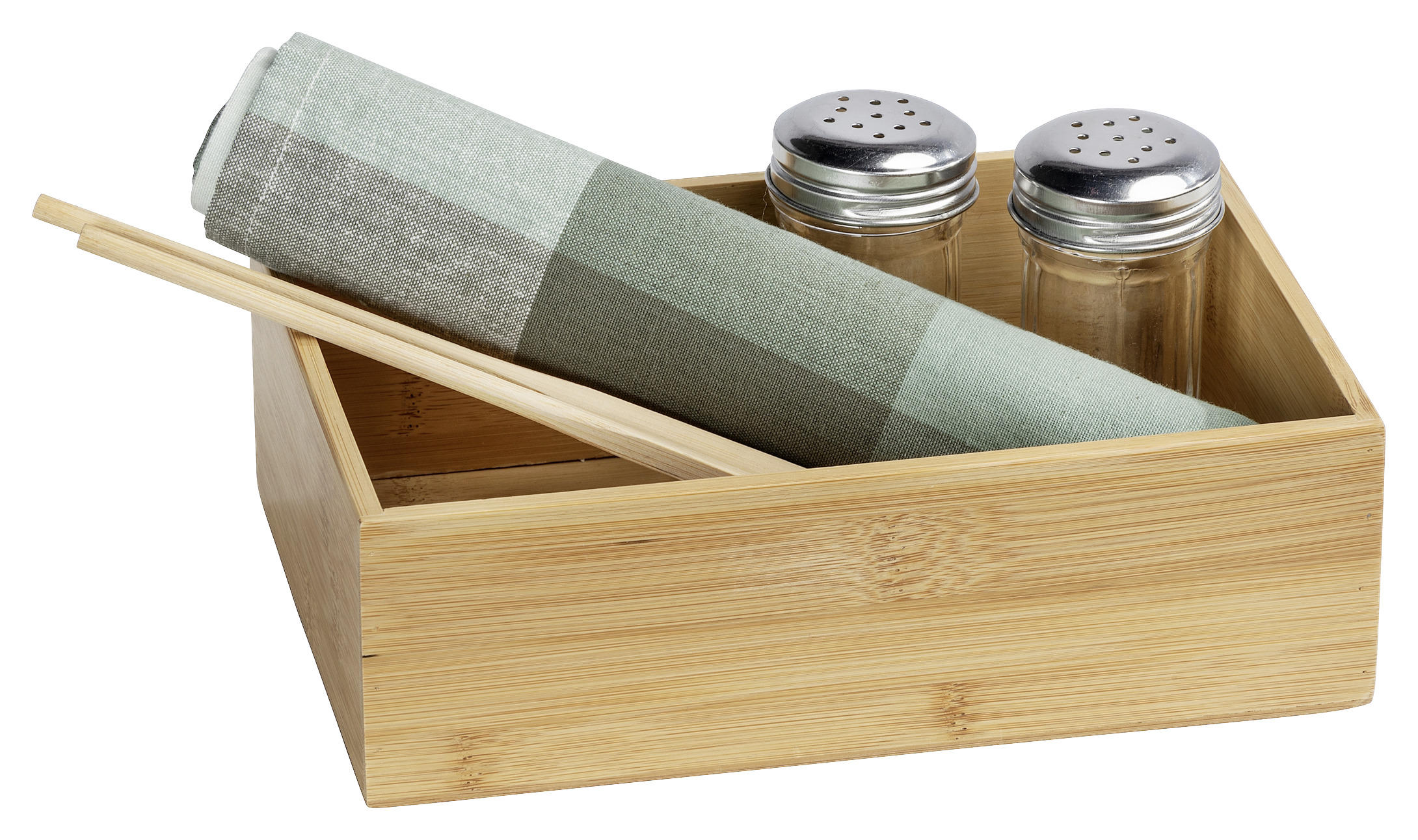 ORGANIZÉR hnědá - hnědá, Basics, dřevo (22/7/15cm)