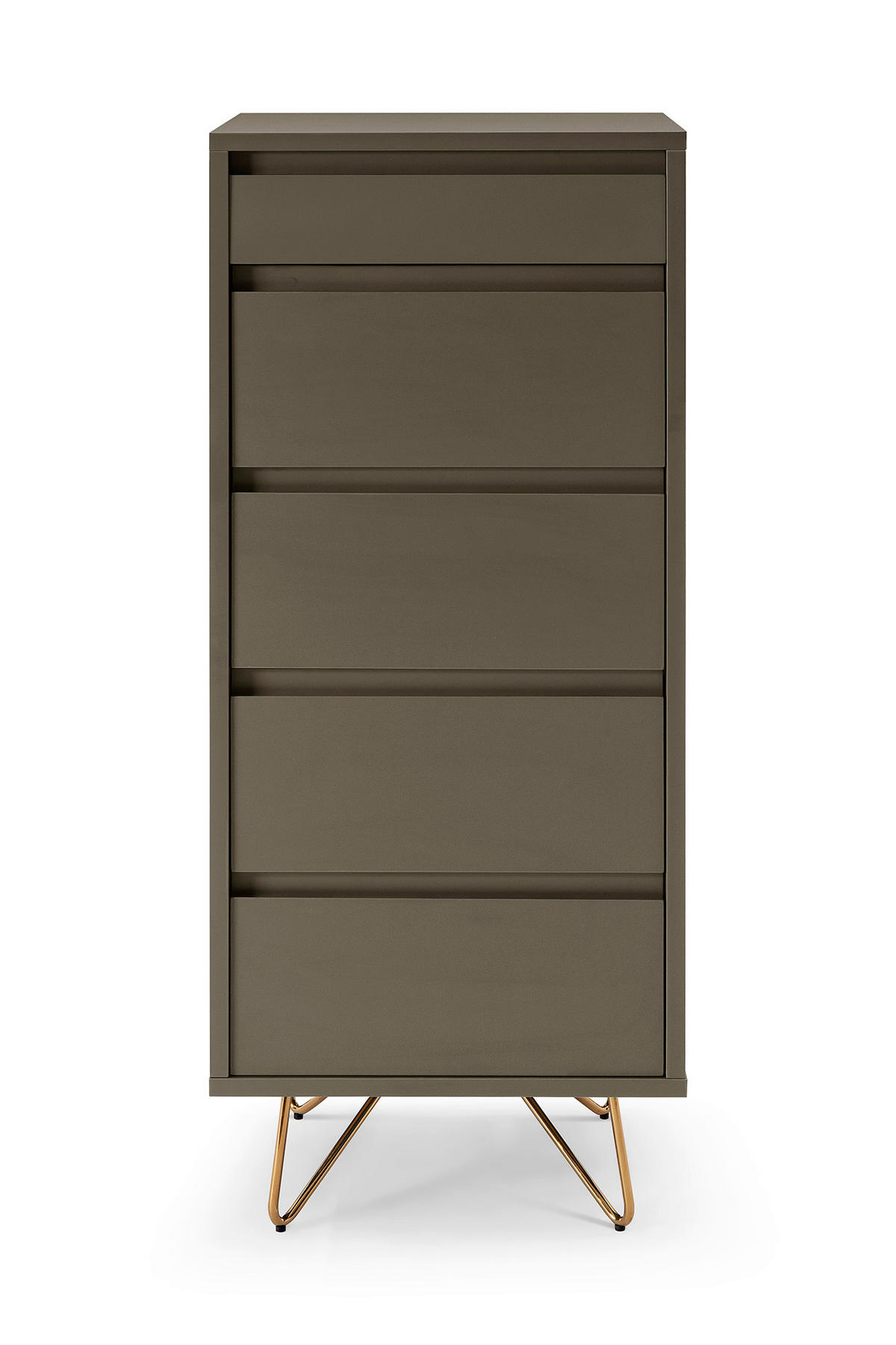 KOMMODE  in 45/110/40 cm  - Messingfarben/Grau, Design, Glas/Holzwerkstoff (45/110/40cm) - Livetastic