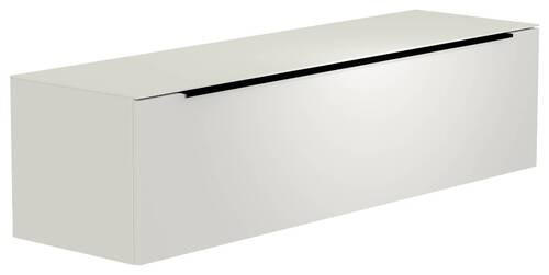 LOWBOARD  in 160/41/45 cm  - Schwarz/Weiß, Design, Glas/Holzwerkstoff (160/41/45cm) - Moderano