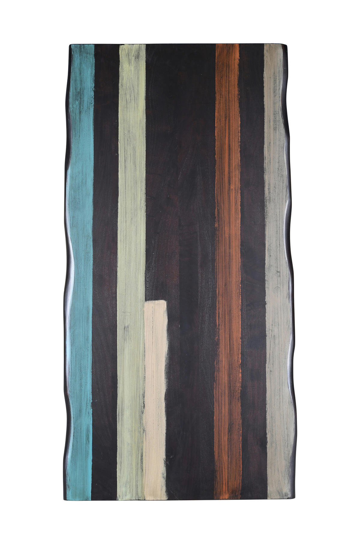 JEDILNA MIZA, masivno akacija barve akacije  - črna/barve akacije, Moderno, kovina/les (160/77/85cm)