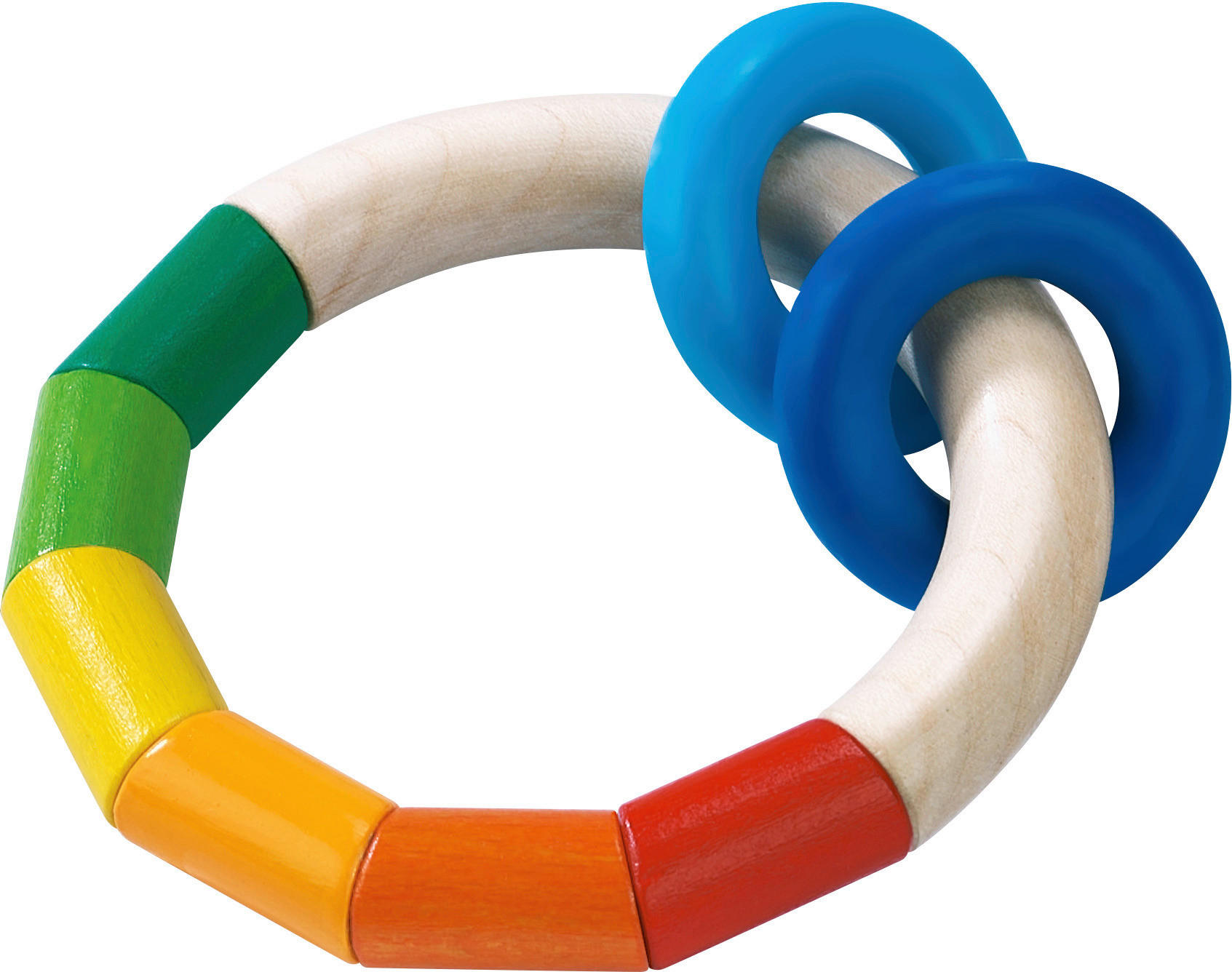 GREIFLING Kringelringel  - Buchefarben/Multicolor, Basics, Holz/Kunststoff (9,5cm) - Haba