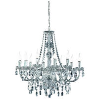 TAKKRONA 76/165 cm  - kromfärg/transparent, Design, metall/plast (76/165cm) - P & B