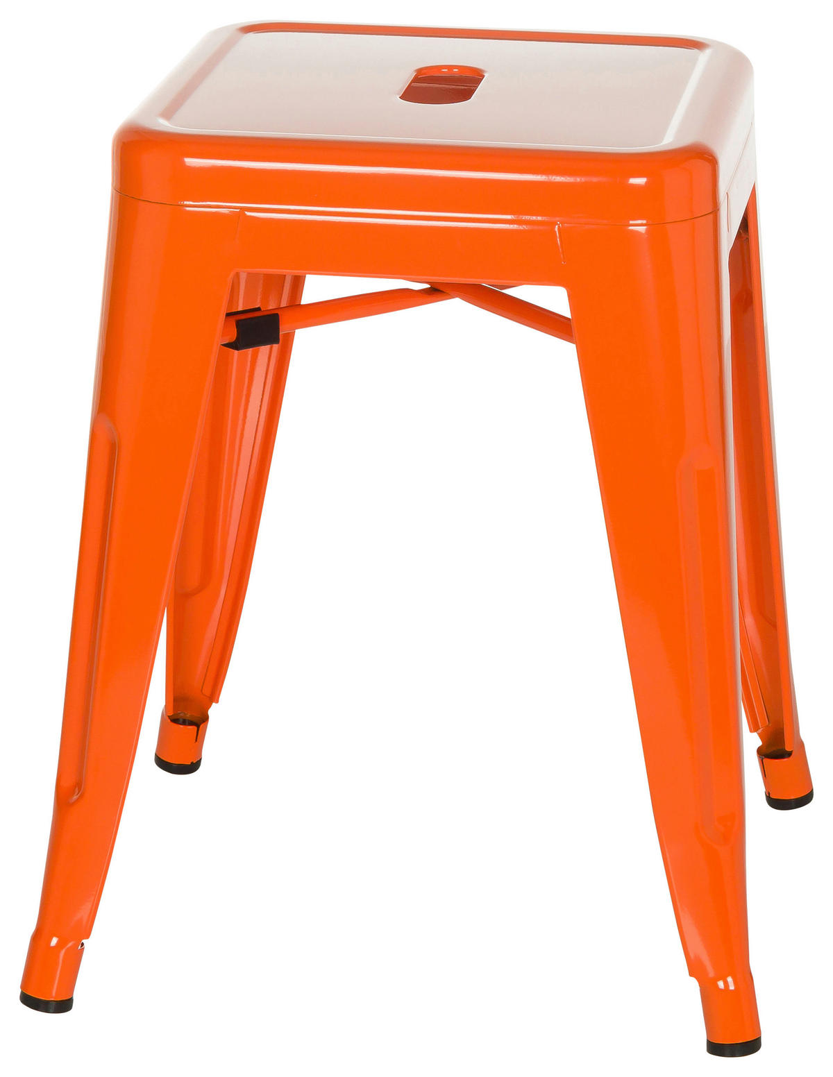 HOCKER in Metall Orange  - Orange, Basics, Metall (39/46/39cm) - MID.YOU