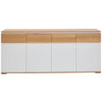 SIDEBOARD in 190/80/40 cm - Eichefarben/Weiß, KONVENTIONELL, Holz/Holzwerkstoff (190/80/40cm) - Novel