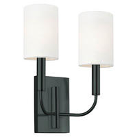 WANDLEUCHTE Generation Lighting (Feiss) 35,9/28,9/16,5 cm  - Schwarz, Design, Textil/Metall (35,9/28,9/16,5cm) - Elstead Lighting