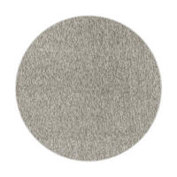 TEPPICH Kurzflor Unifarben Polypropylen saugroboter Wohnzimmer Beige Rund 160x160 - Beige, Textil (160/160cm) - KADIMA DESIGN