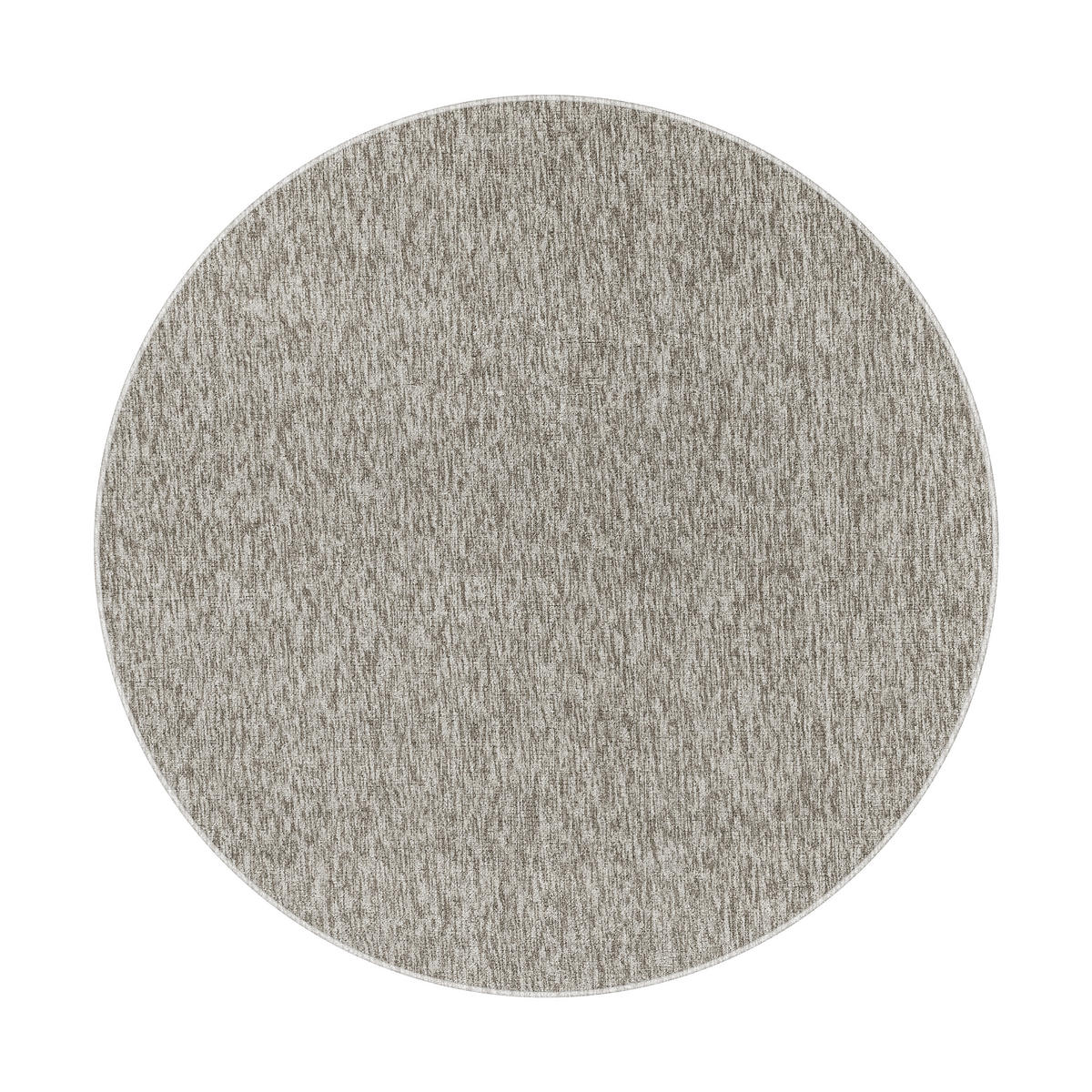 TEPPICH Kurzflor Unifarben Polypropylen saugroboter Wohnzimmer Beige Rund 160x160 - Beige, Textil (160/160cm) - KADIMA DESIGN