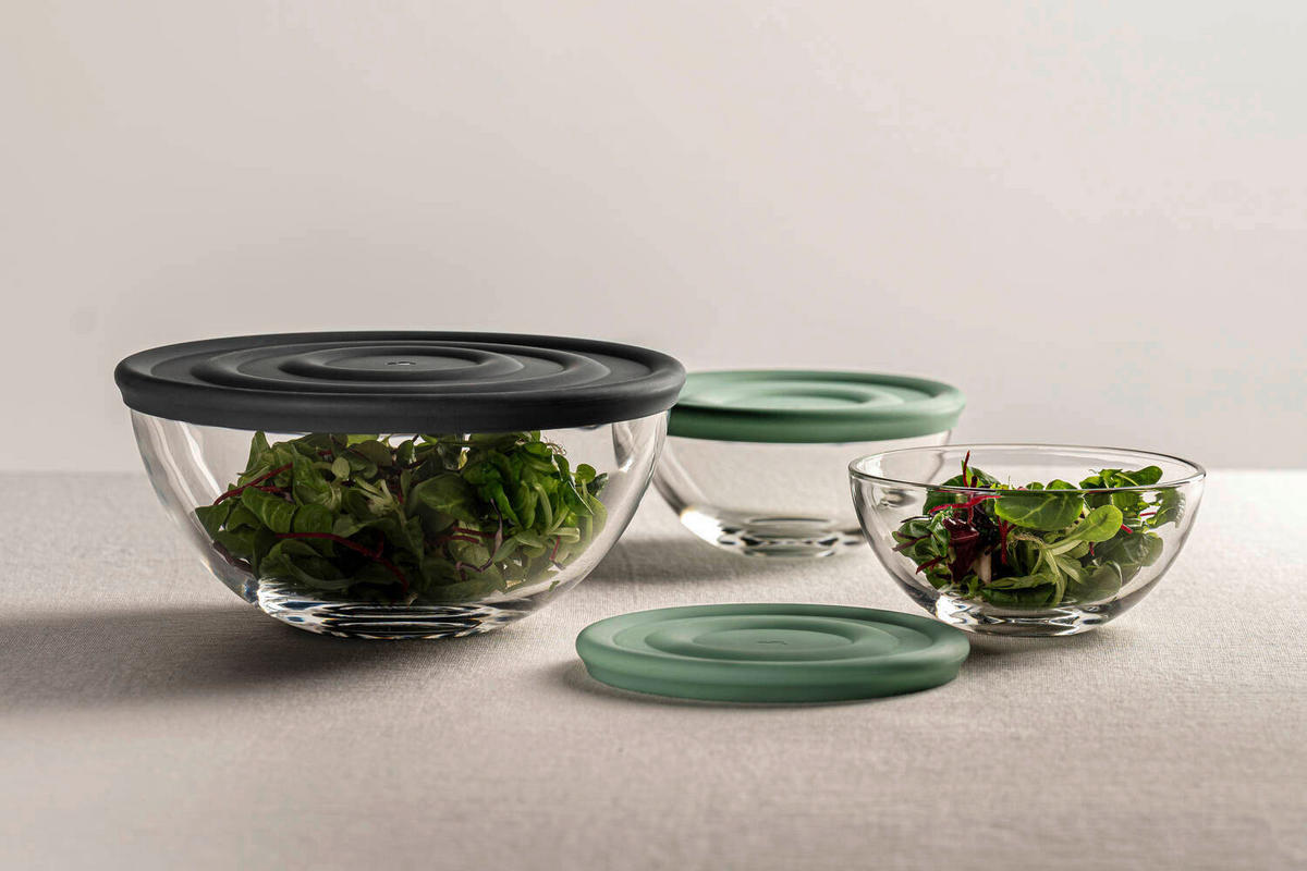 SILIKONDECKEL  - Anthrazit, Design, Kunststoff (22/1/22cm) - Leonardo