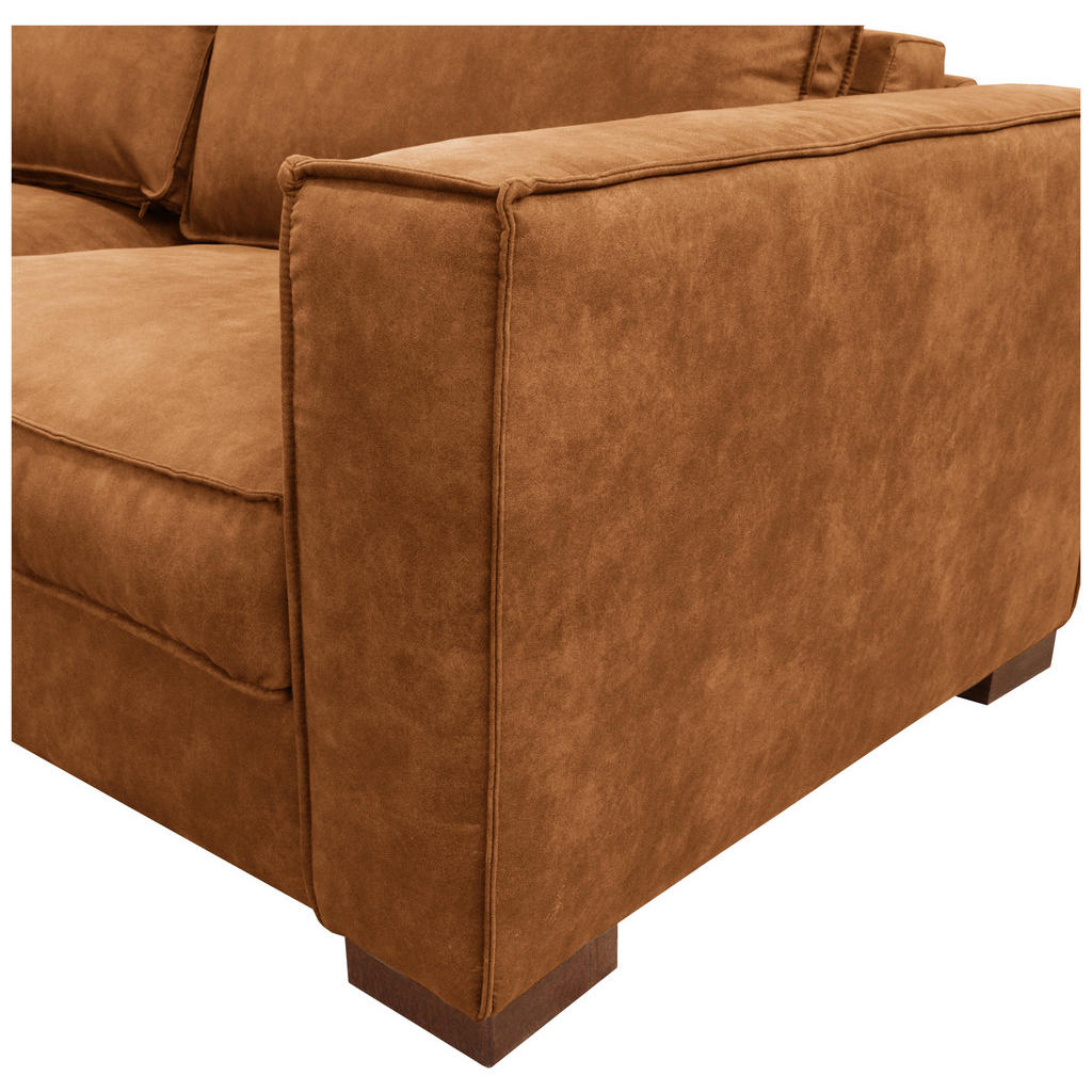 Thumbnail - Mid.you Schlafsofa, Cognac, Textil, Buche, 3-Sitzer, 203x85x99 cm, Made in EU, Lederauswahl, Stoffauswahl, Bettfunktion ...