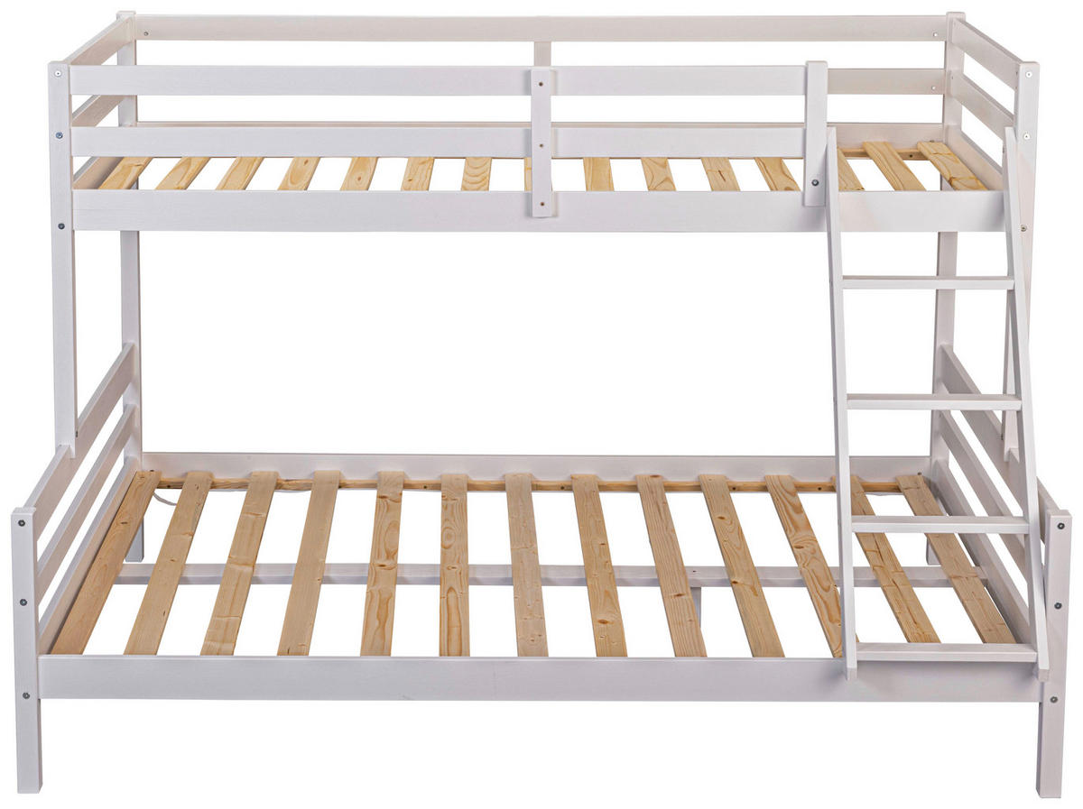 ETAGENBETT - Weiß, MODERN, Holz (90-140/200cm) - MID.YOU